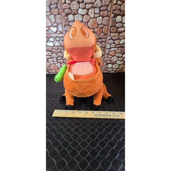 Disney Lion King Talking Pumba Warthog Grub Bug Large 14" Plush Stuffed - Picture 8 of 9